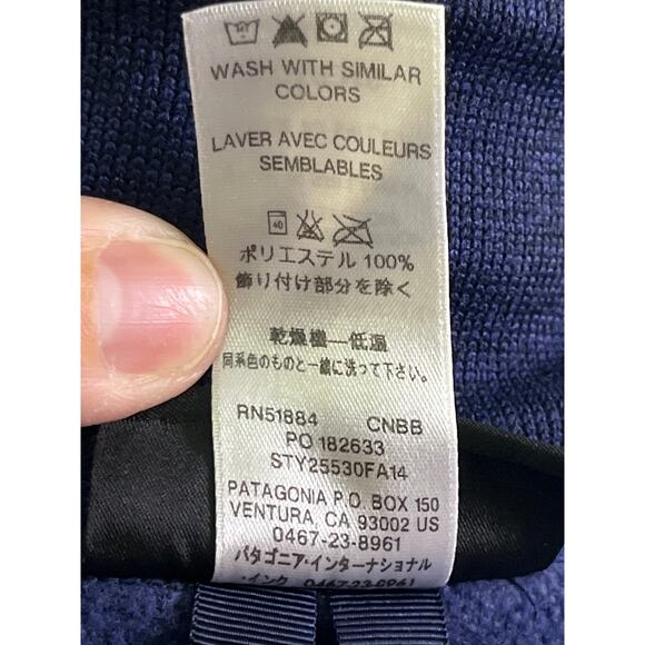 Patagonia Better Sweater Utility Fleece Jacket Navy Blue Women’s M - Picture 3 of 9